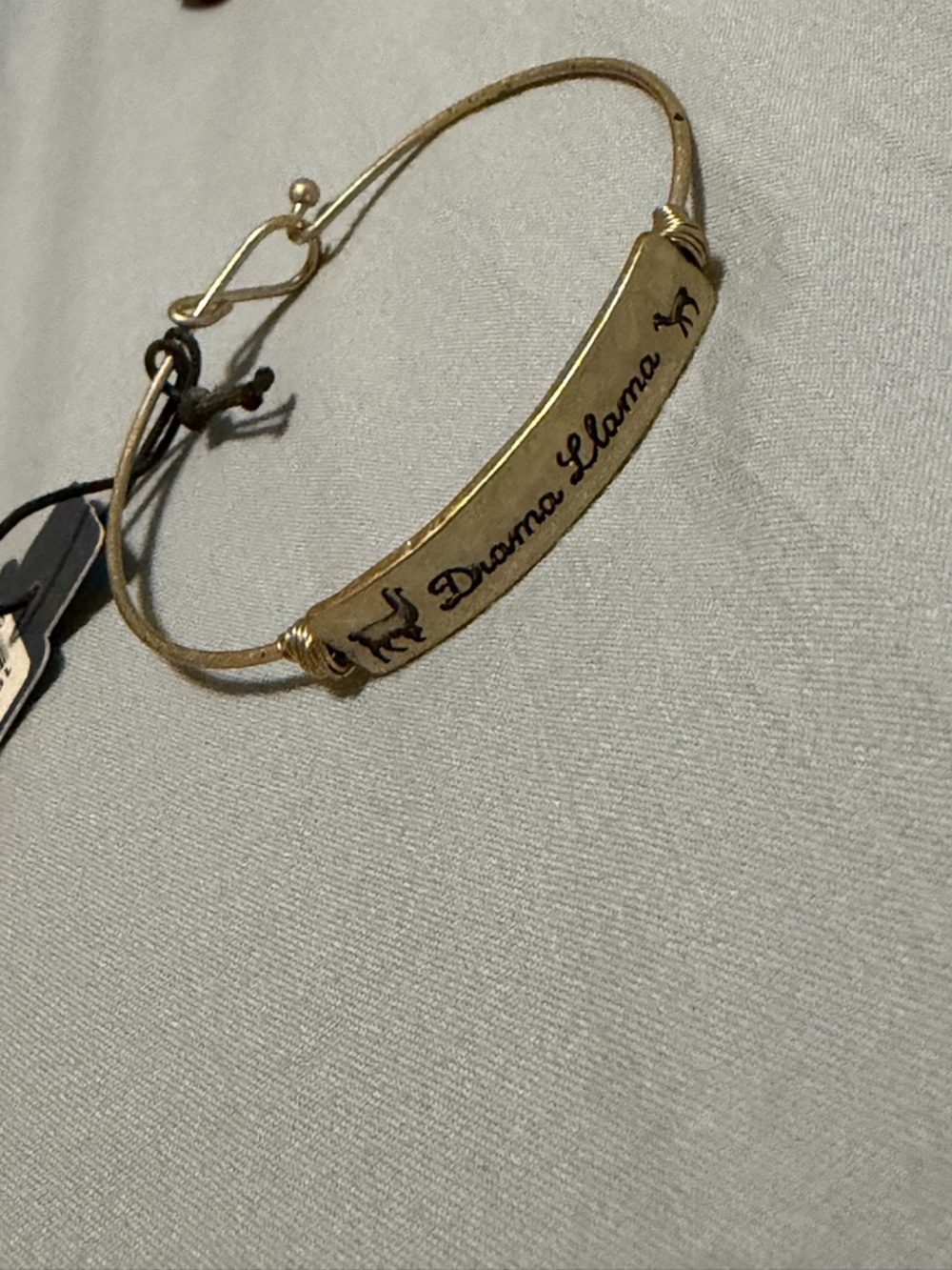 Gold-tone Adjustable Bangle Bracelet